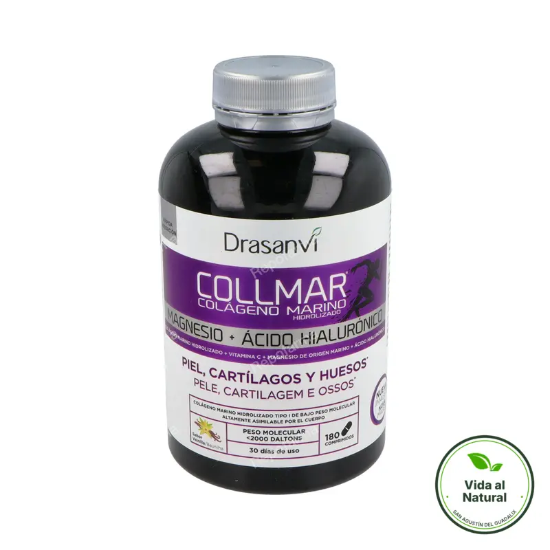 Collmar magnesio+ácido hial vainilla drasa 180 comprimidos, Drasanvi