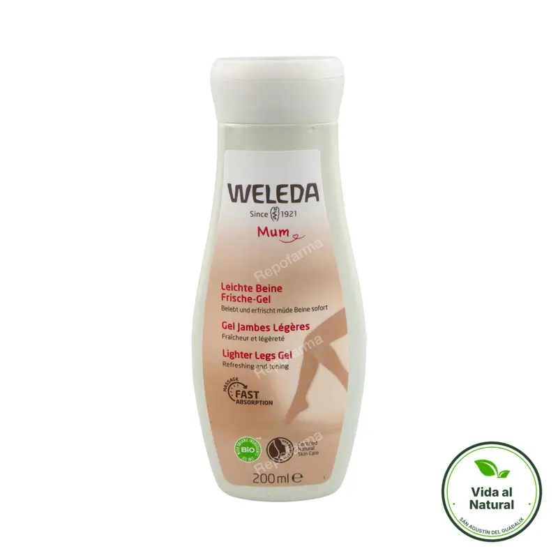 Gel piernas ligeras 200 ml, Weleda