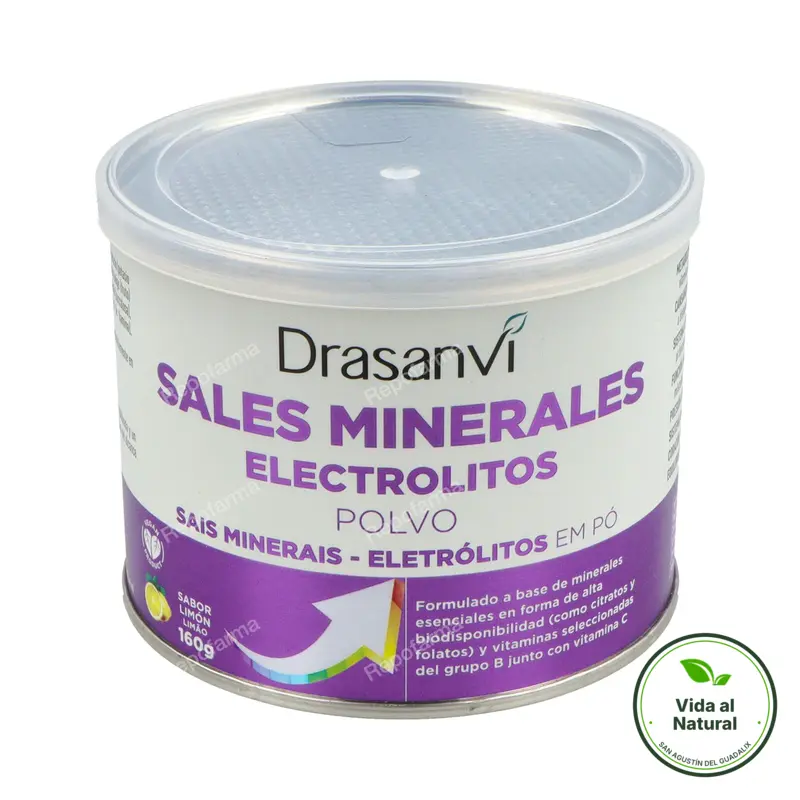 Sales minerales - electrolitos puros limón 160 g, Drasanvi