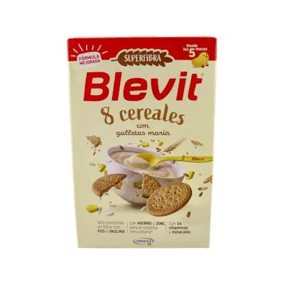 Super fibra 8 cereales y galleta 500 g, Blevit