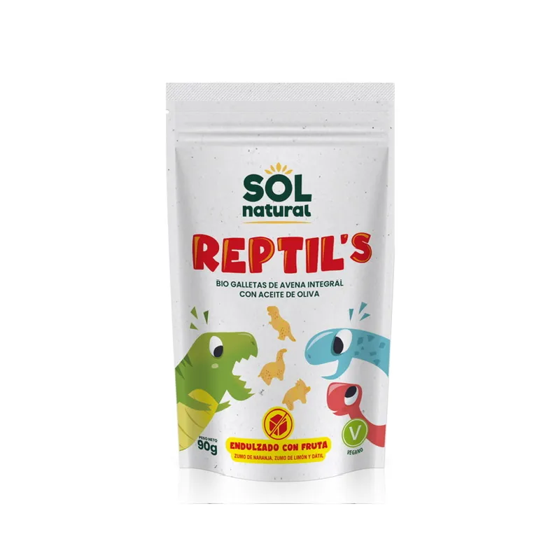 Galletas reptil´s avena fruta 90 g, Sol Natural