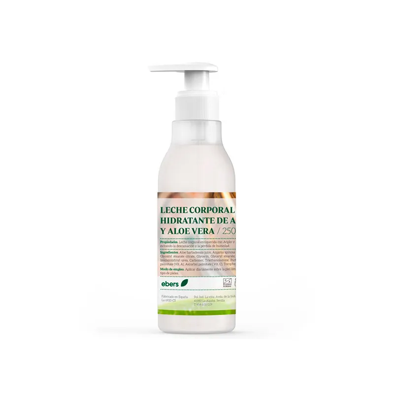 Körpermilch Hidra Argan und Aloe Vera 250 ml, Ebers
