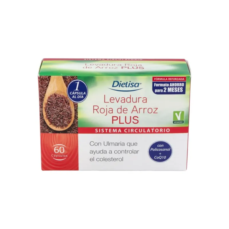 Levadura arroz rojo 60 cápsulas, Dietisa