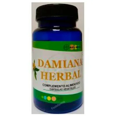 Damiana herbal 400 mg 60 cápsulas vegetales, Alfa Herbal