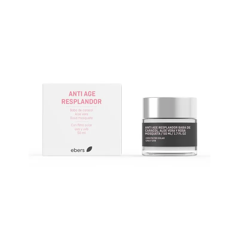 Crema anti age resplandor baba caracol 50 ml, Ebers