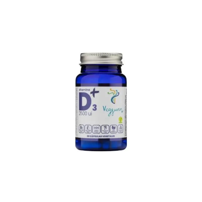 Vitamina d3 2500ui 30 cápsulas, Veggunn