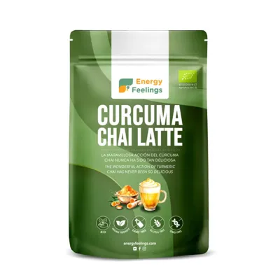 Cúrcuma Chai Latte sin gluten BIO 150 g, Energy Feelings