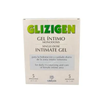 Gel intimo interno monodosis 5 x 5 ml, Glizigen