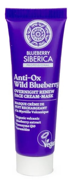 Minitalla crema-mascarilla facial renovación nocturna 30 ml, Natura Siberica