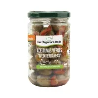 Olives vertes assaisonnées med 180 g, Bio Organica Italia