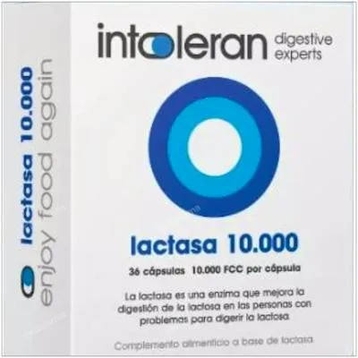 Lactasa 10.000 36 cápsulas, Intoleran