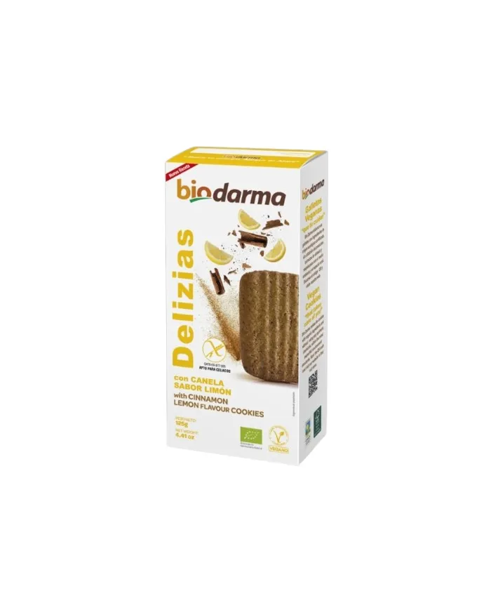 Delizias canela limón s/g biodarma 125 g, Bio Darma