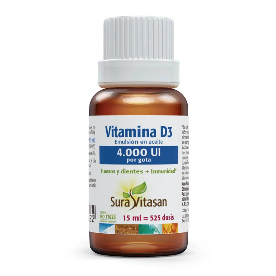 Vitamina D3 4.000ui 15ml, Sura Vitasan