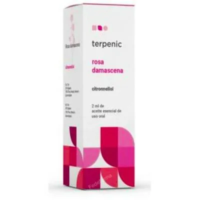 Aceite esencial de rosa damascena alimentario 2 ml, Terpenic