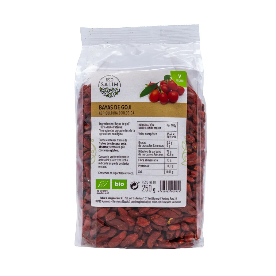 Bayas de Goji BIO 250 g, Ecosalim
