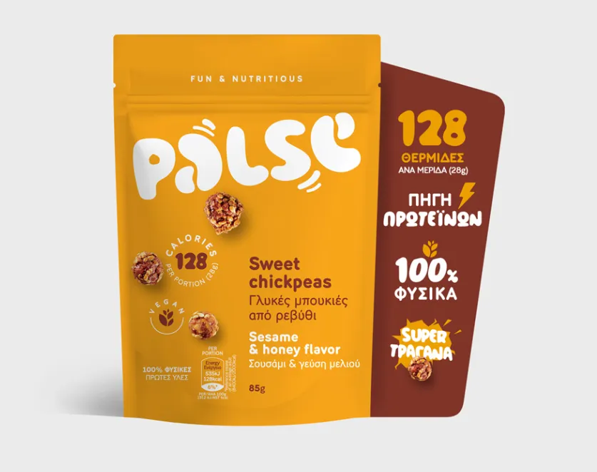 Snack de garbanzos y sésamo con sabor a miel 85 g, Palse · imagen 3