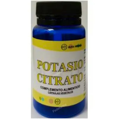 Potasio citrato 60 cápsulas vegetales, Alfa Herbal