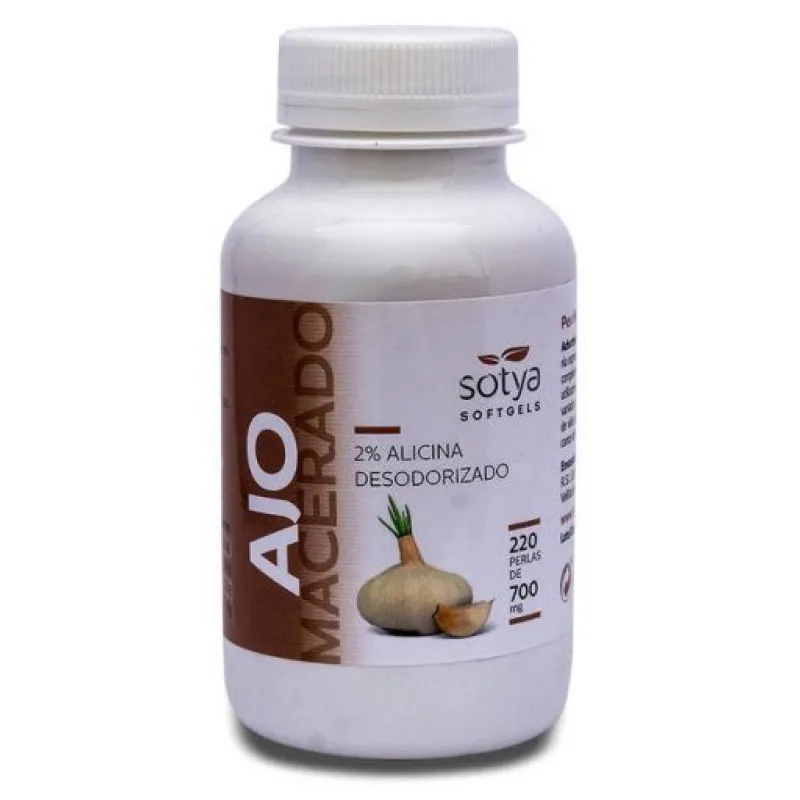 Ajo macerado 700 mg perlas 110 uds., Sotya
