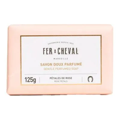 Jabón solido perfumado petalos de rosa 125 g, Fer A Cheval
