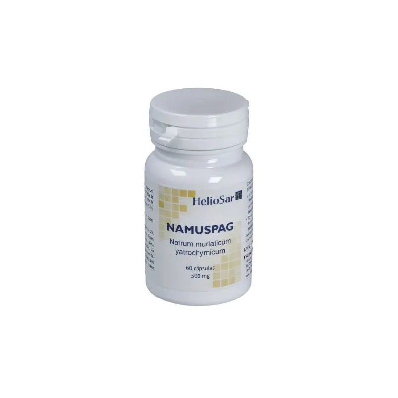 Namuspag natrum muriaticum 500 mg 60 cápsulas, Heliosar