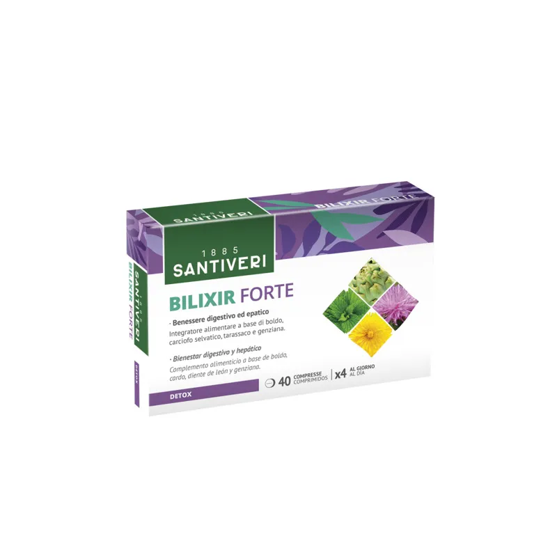 Bilixir forte 40 comprimidos, Santiveri