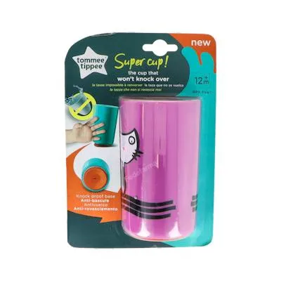 Taza anti vuelco grande morada, Tommee Tippee