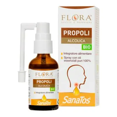 Própolis con aceite esencial árbol de té tomillo spray 30 ml, Flora