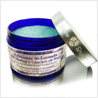 Exfoliante de lavanda sal marina y nuez 300 g, Radhe Shyam