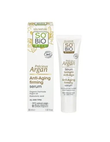 Sérum reafirmante antiedad ácido hialurónico & argan BIO, SO'BiO étic