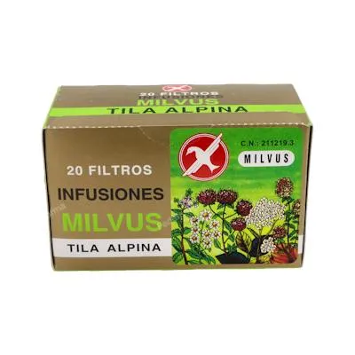 Tila alpina sedant 20 infusiones, Milvus