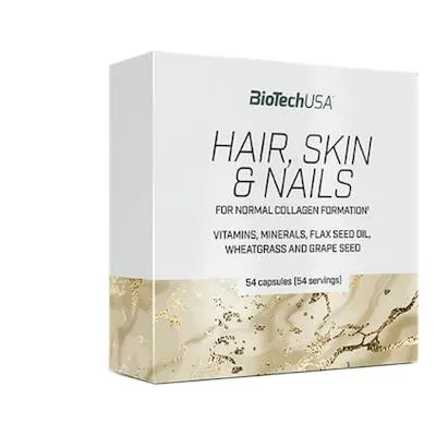 Hair, skin & nails 54 cápsulas, Biotechusa