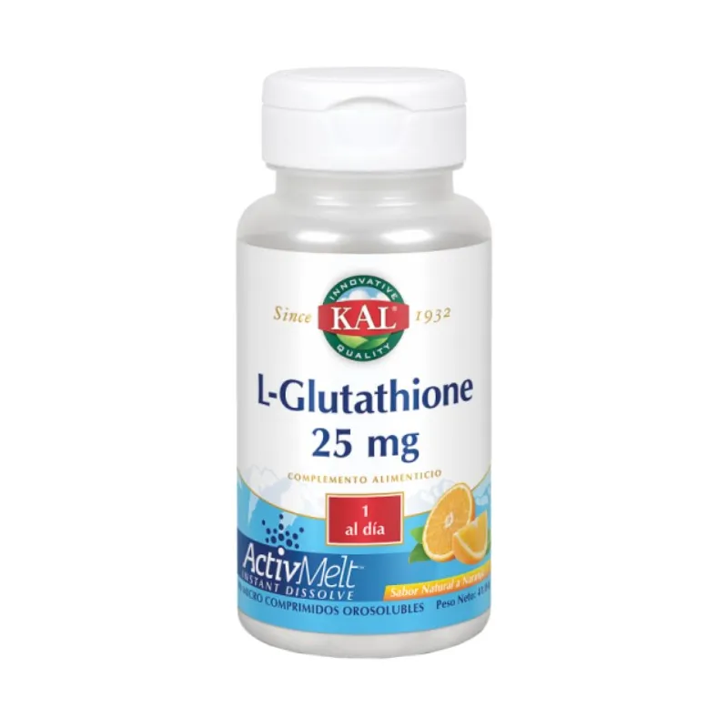 L-glutathione 25 mg activmelt 90 comprimidos, Kal