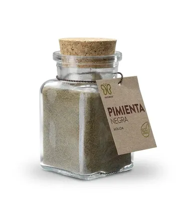 Pimienta Negra Molida Gourmet BIO 80 g, Naturcid