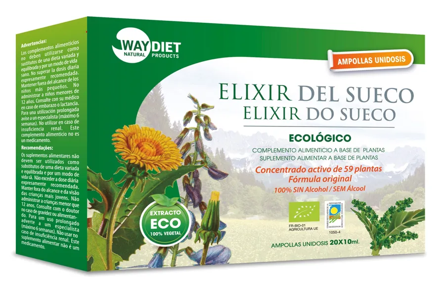 Elixir Del Sueco 20 ampollas, Waydiet