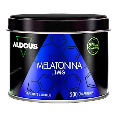 Melatonina pura 1 mg 500 comprimidos, Aldous Bio