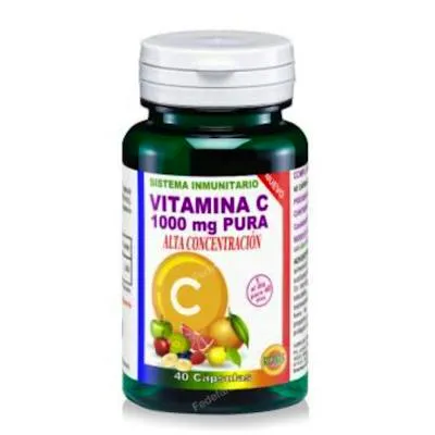 Vitamina C pura 1000 mg 40 cápsulas, Robis