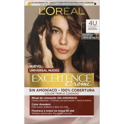 Excellence universal nudes coloracion triple castano 4 uds., L'oréal Paris
