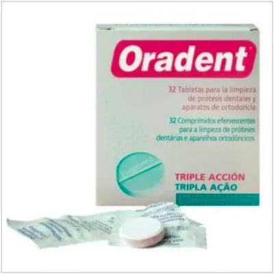 Foradent tableta de limpieza para protesis 30 uds., Oradent
