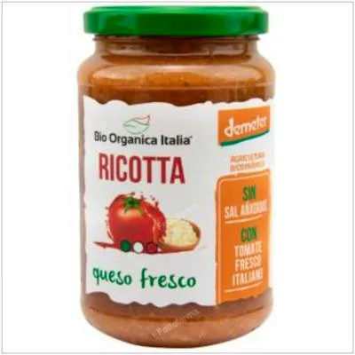 Sauce tomate ricotta BIO 350 g, Bio Organica Italia