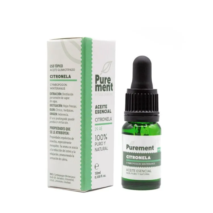 Aceite esencial de Citronela 10 ml, Purement
