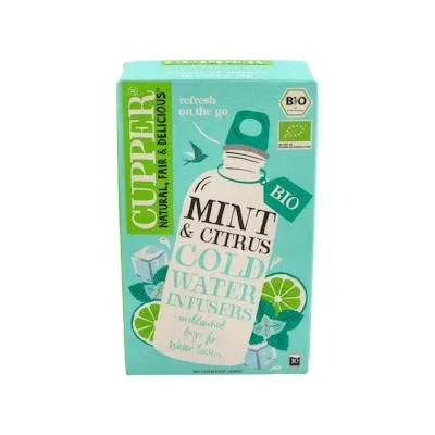 Menta y citricos infusión fria BIO 10 bolsitas, Cupper