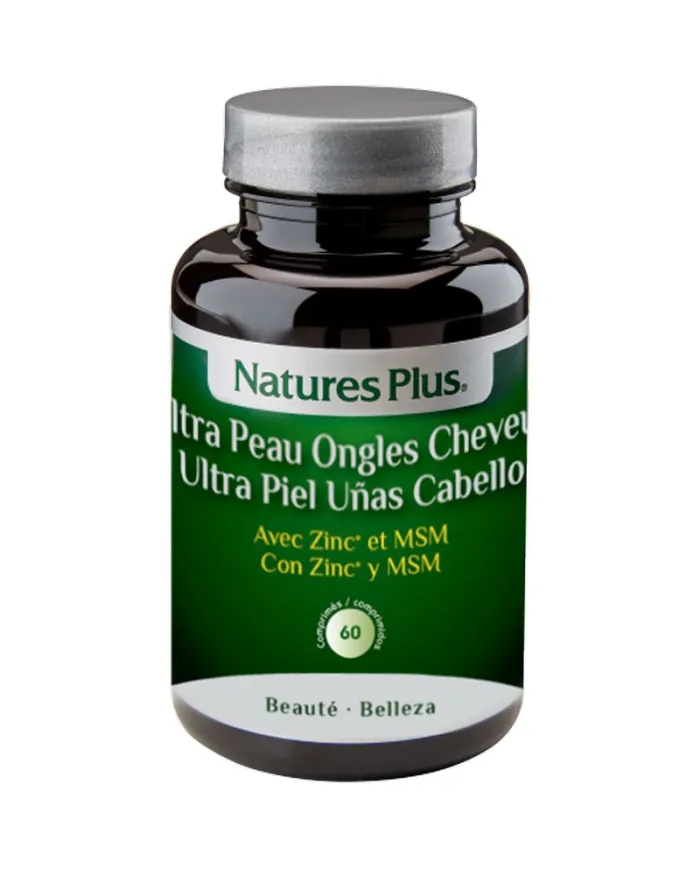 Ultra piel uñas cabello 60 cápsulas, Natures Plus