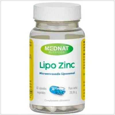 Lipo zinc 60 cápsulas, Mednat