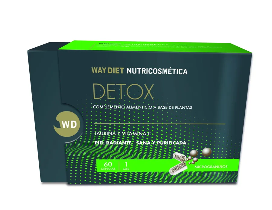 Detox Nutricosmetica 60 cápsulas, Waydiet