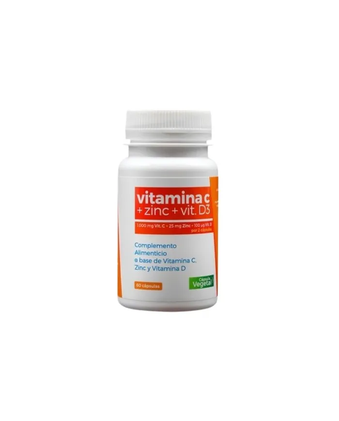 Vitamina c+zinc+vitamina d3 60 cápsulas, Triconatura