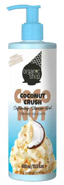 Ice gel de ducha suavizante «helado de coco» 400 ml, Organic Shop