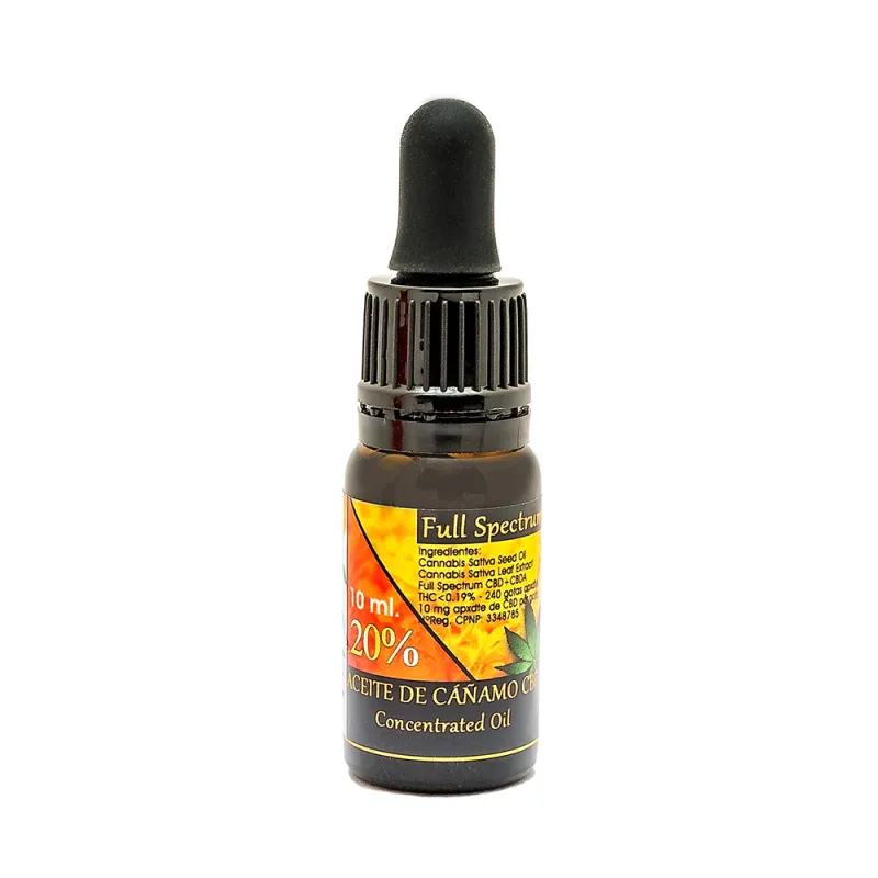 Aceite cañamo cbd 20% natura premiem 10 ml, Oro Los Andes
