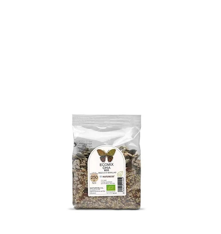 Ecomix chia 6 semillas BIO 250 g, Naturcid