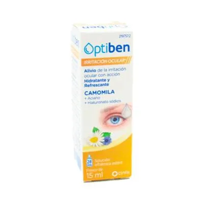 Irritacion ocular 15 ml, Optiben