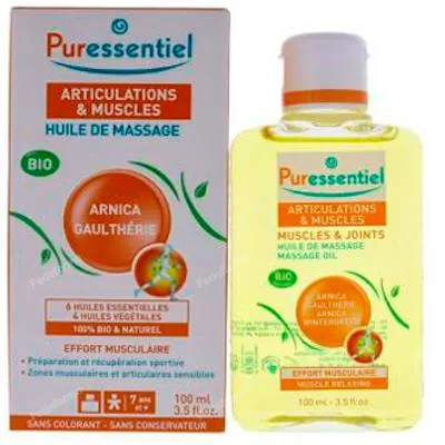 Aceite de masaje articulaciones arnica-gault 100 ml, Puressentiel